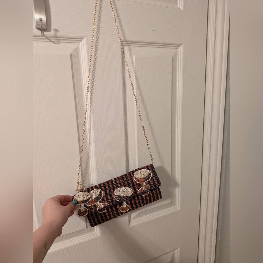 Rachel Zoe Espresso Martini Crossbody, Charm & Coin Purse